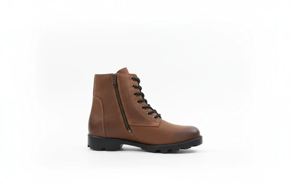 Elevold RAVN Erkek Hakiki Deri Postal Bot – El Yapımı +7 cm Gizli Topuklu Boy Uzatan - Resim 6