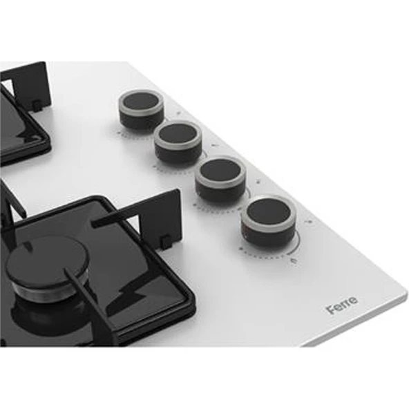 Ferre Whıte Plus Serisi 3lü Cam Ankastre Set (QBL63CB-SS206-D017) - Resim 5