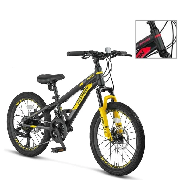 ÜMİT 2078 M-2D MOTION ERKEK ÇOCUK BİSİKLETİ 254H V 20 JANT 21 VİTES SİYAH KIRMIZI ürün görseli
