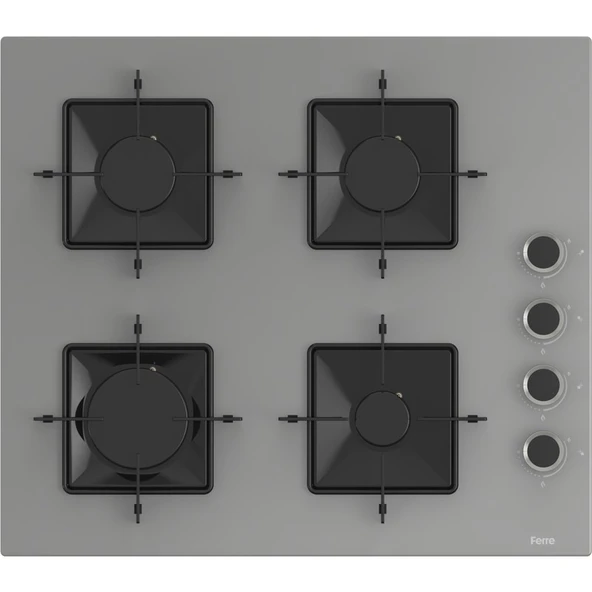 Ferre Elegant Line Basic Gri Ankastre Set ( QBL62CPR-SS208-D079 ) - Resim 3