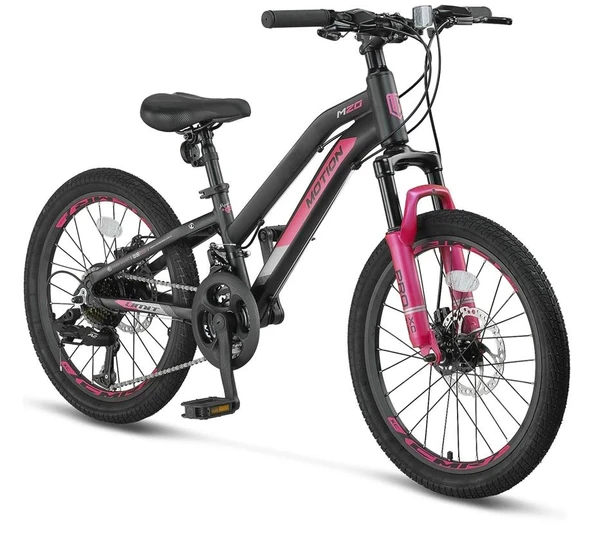 ÜMİT 2079 L-2D MOTION KIZ ÇOCUK BİSİKLETİ 254H V 20 JANT 21 VİTES SİYAH PEMBE ürün görseli