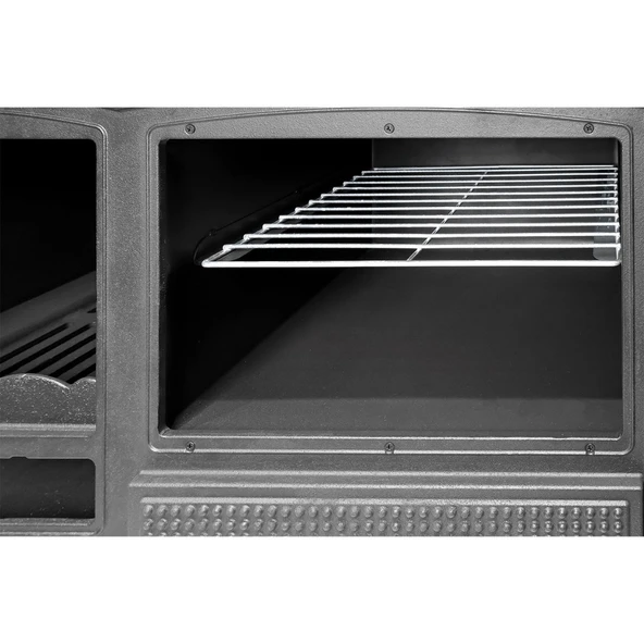 TDS Mercan Çift Kat Fırınlı Döküm Şömine Soba - Resim 6