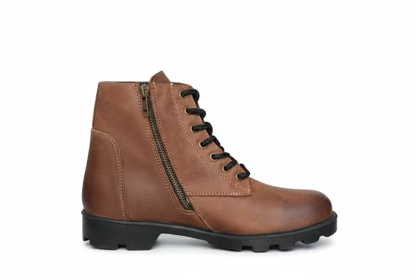 Elevold RAVN Erkek Hakiki Deri Postal Bot – El Yapımı +7 cm Gizli Topuklu Boy Uzatan - Resim 5