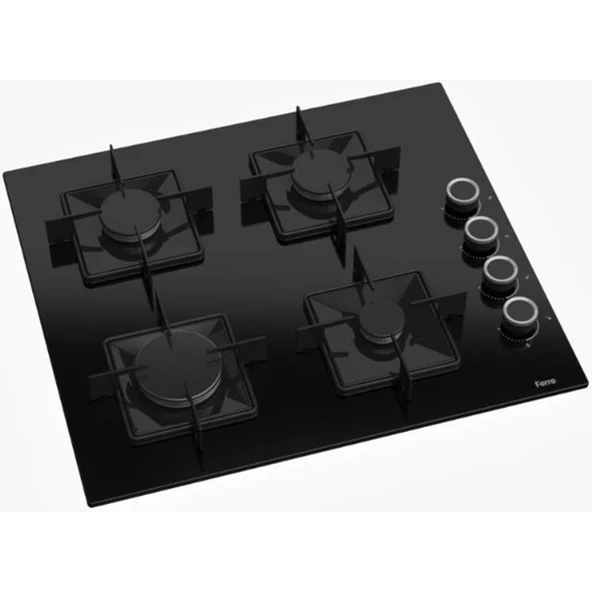 Ferre Siyah Set ( D077 Siyah DAVLUMBAZ-SS205 Siyah Ocak- QBL62CS Fırın) - Resim 3