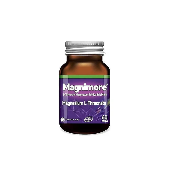 Tabilaç Magnimore Magnesium L-Threonate 60 Kapsül Takviye Edici Gıda ürün görseli