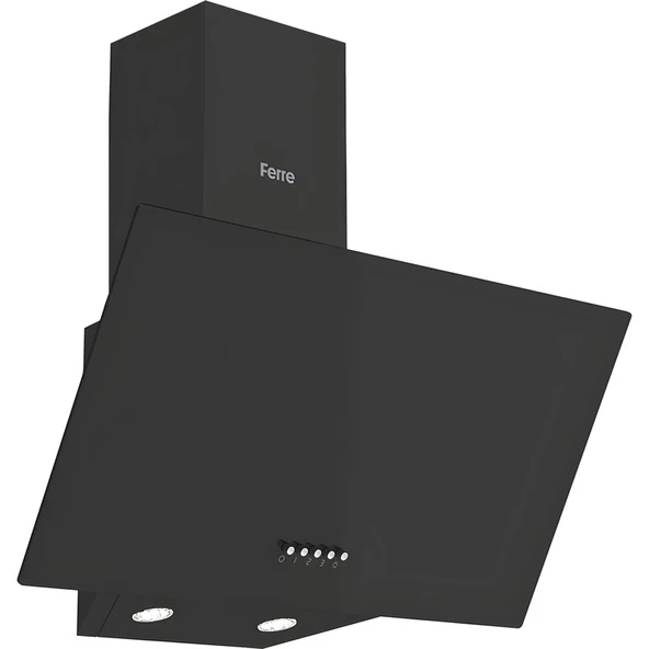 Ferre QBL62CB - SS206 -D086 60 cm Siyah Cam Turbolu Ankastre Set - Resim 4