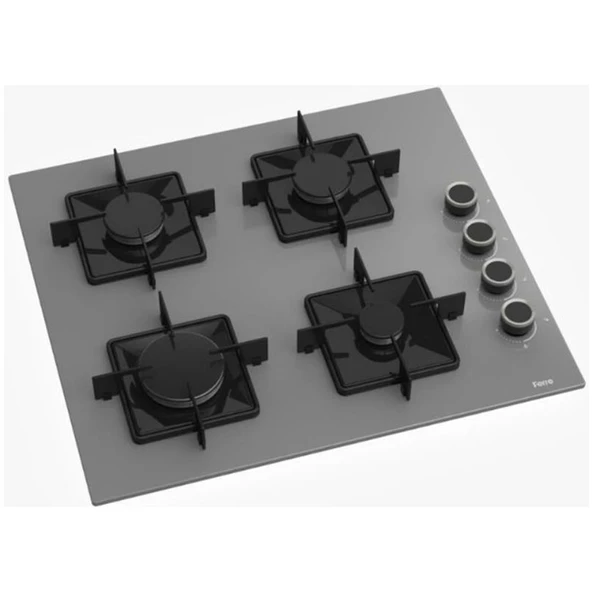 Ferre Gri Set (D088 Gri Davlumbaz -SS208 Gri Ocak- QBL62CPR Gri Fırın) - Resim 3