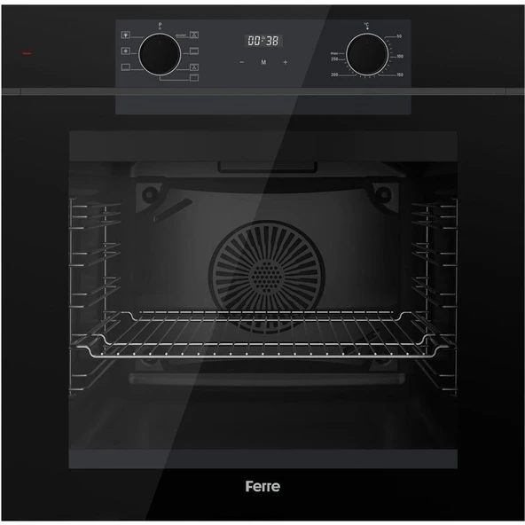 Ferre Fryart Serisi Siyah Set (SC405-WFA + QEP64CS +D063) - Döküm Izgara - 65 cm Ocak - Resim 4