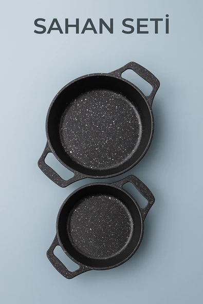 Brillant  2’li  Granit Sahan Seti – 18 cm & 20 cm - Resim 2