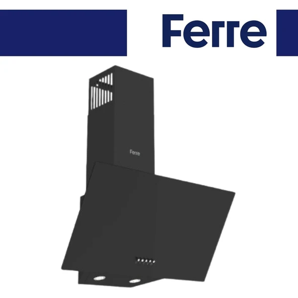 Ferre Yeni Seri Flowart  Siyah  Cam Ankastre Set (QBL62CS + SS205 + D086 ) - Resim 4