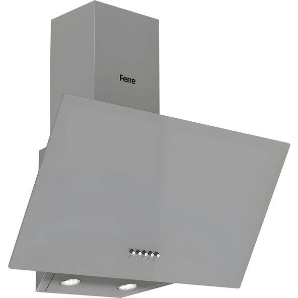 Ferre QBL62CPR - SS208CPR -D088 60 cm Gri Cam Turbolu Ankastre Set - Resim 2