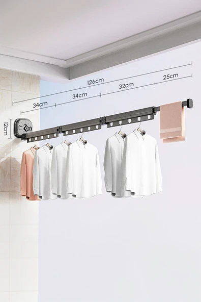 NEUTRON Katlanabilir Vakumlu Askılık 3'lü - Resim 6