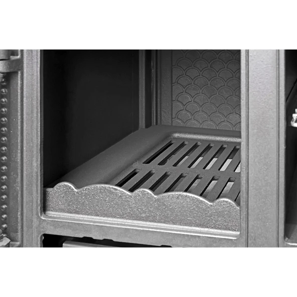 TDS Mercan Çift Kat Fırınlı Döküm Şömine Soba - Resim 5