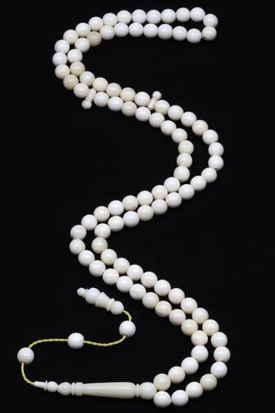 Kemik 99'lu Tesbih 8 mm Küre Kesim - T-1518 - Resim 2