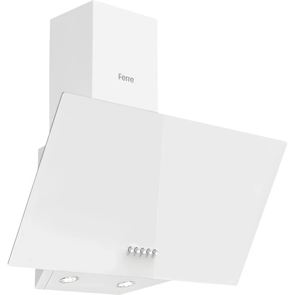 Ferre Flowart Turbolu Beyaz Cam Ankastre Set ( 65 cm Woklu Ocak ) QBL62CB - SC406 - D087 - Resim 4