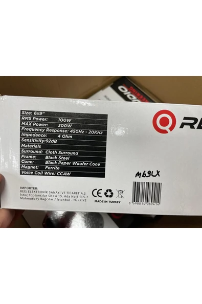REISS AUDIO RS-M69LX OVAL MİDRANGE LEDLİ 300 WATT MAXİMUM POWER KAPAKLI ÇİFT FİYATIDIR. - Resim 6