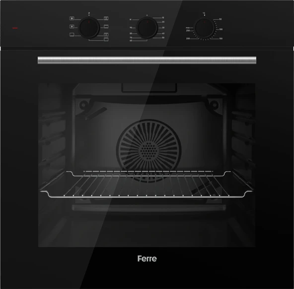 Ferre Elegant Line Siyah Ankastre Set ( QBL62CS-SS205-D063 ) - Resim 2