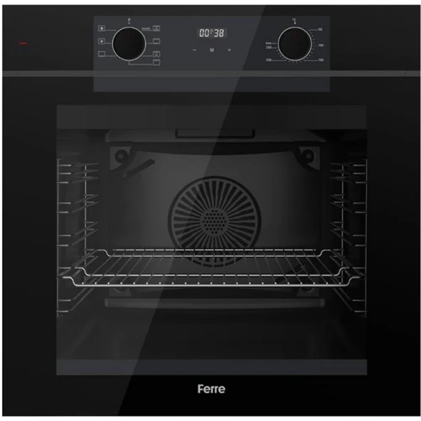 Ferre Fryart&flowart Bello Vitroseramik Elektrikli 3'lü Siyah Ank. Set (D086 + MS261 + QEP63CS) - Resim 3