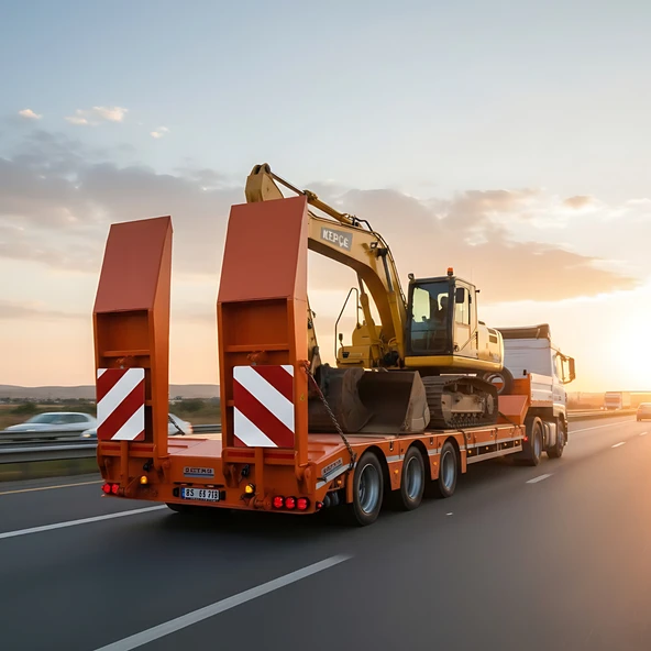 Ağır Nakliyat Lowbed İçin 2 Adet 28x42 cm Kırmızı Beyaz Reflektörlü Lowbed  Yük Uyarı Levhası - Resim 4