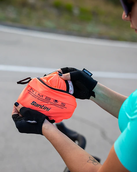 Santini Guard Nimbus Kadın Büyük Beden Yağmurluk Ceket 2W52375GUARDNIMB - Resim 8