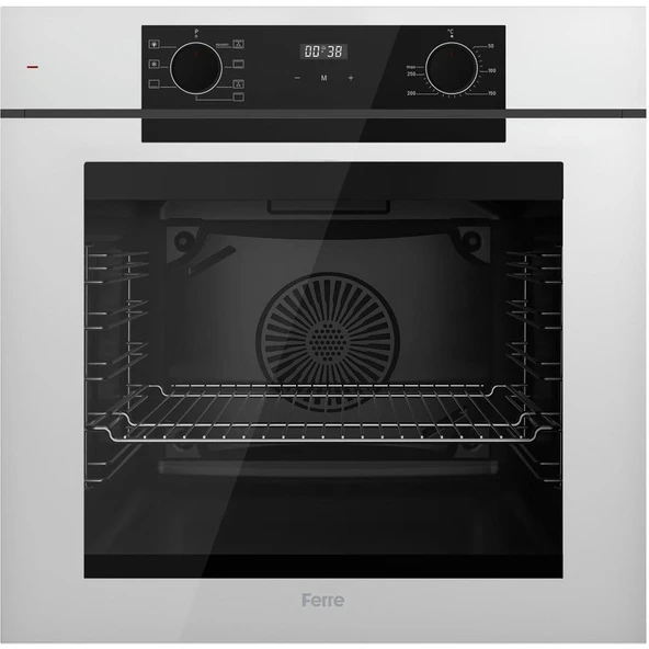 Ferre Steamart-Fryart Serisi Beyaz Set (SS206 + QEP63CB +D078) - Emaye Izgara - Resim 4