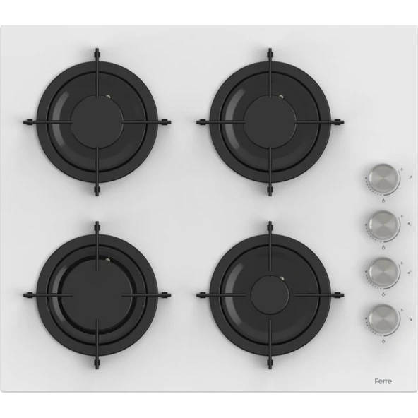 Ferre Flowart Lumora Pro Beyaz 3'lü Ankastre Set ( QBL63CB-CS206-D064 ) - Resim 3