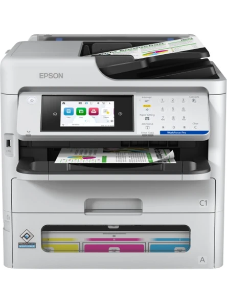 Epson WorkForce Pro WF-EM-C800RDWTF (C11CK19402) Wi-Fi Tarama + Fotokopi + Faks Renkli Çok Fonksiyonlu Inkjet Yazıcı - Resim 4