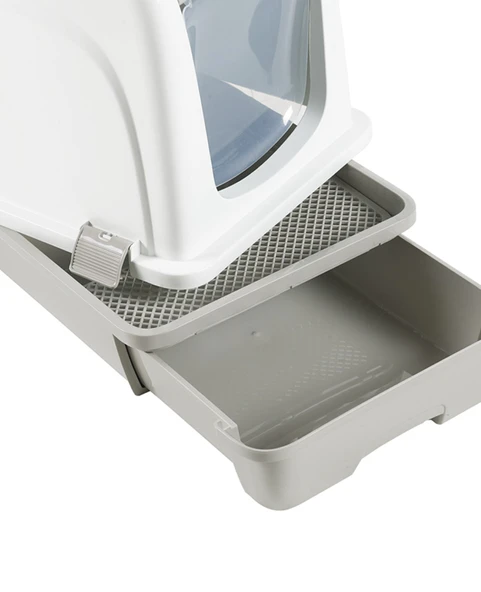 Orta Boy Çekmeceli Kapalı Kedi Tuvaleti Paspas ve Kürek Hediyeli - Resim 3