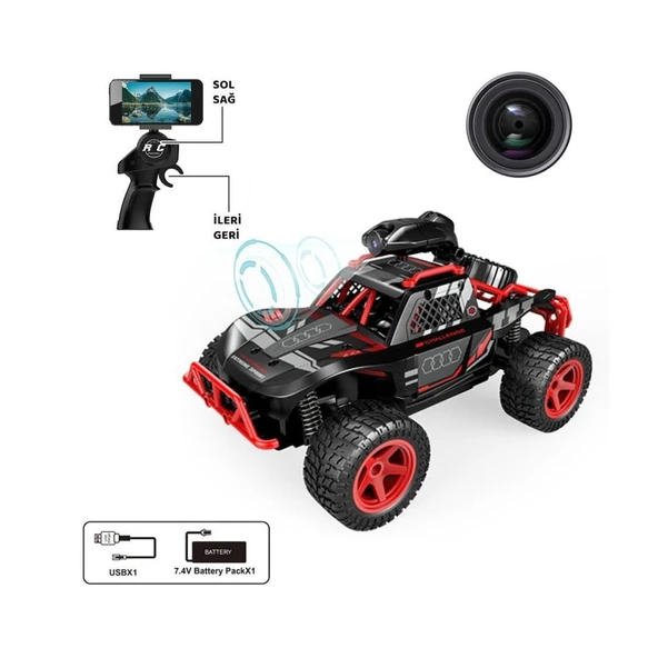 SYR-666-764WA Kumandalı Şarjlı Kameralı Off Road Araba -Vardem Oyuncak - Resim 3