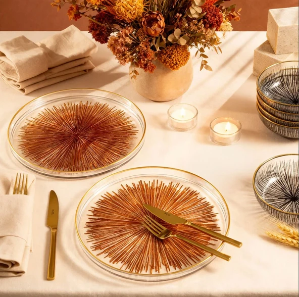 Fecra Mystic 12 Parça Servis ve Sunum Seti - 3