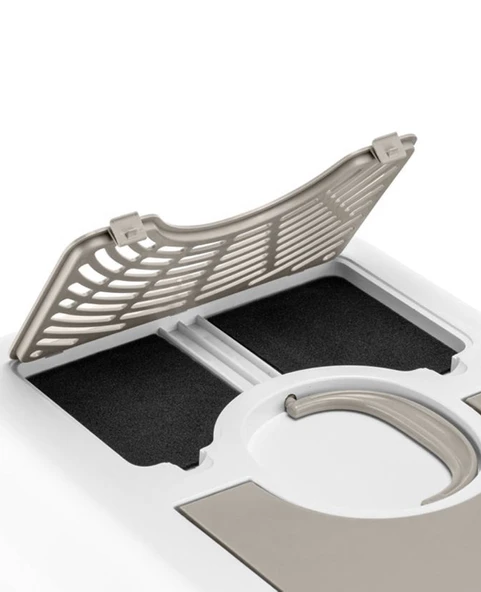 Orta Boy Çekmeceli Kapalı Kedi Tuvaleti Paspas ve Kürek Hediyeli - Resim 4