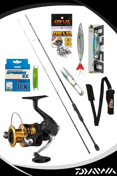 Daiwa RX Lure BF 270cm 10-35gr Shimano FX 4000 8 Örgü Spin Olta Seti ürün görseli