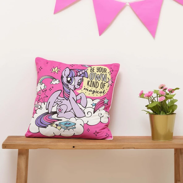 My Little Pony Magical Dekoratif Yastık 45x45 cm Karaca Home Renkli Çocuk Odası Yastığı ürün görseli