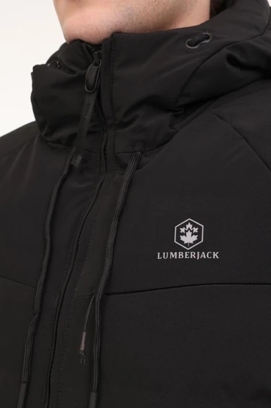 Lumberjack ML ACELIN COAT 4PR 101813358 Erkek Mont Siyah S-XXL - 4