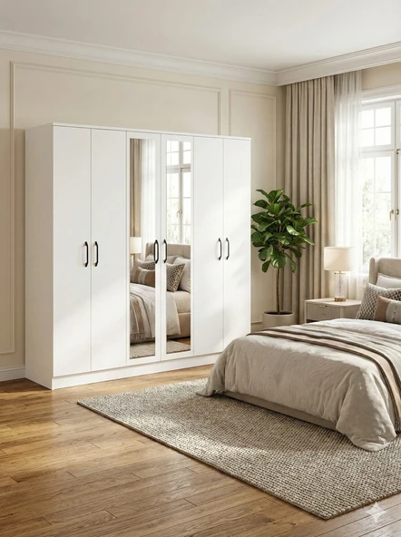 Kuzeylife Modena Aynalı Gardırop - Resim 3