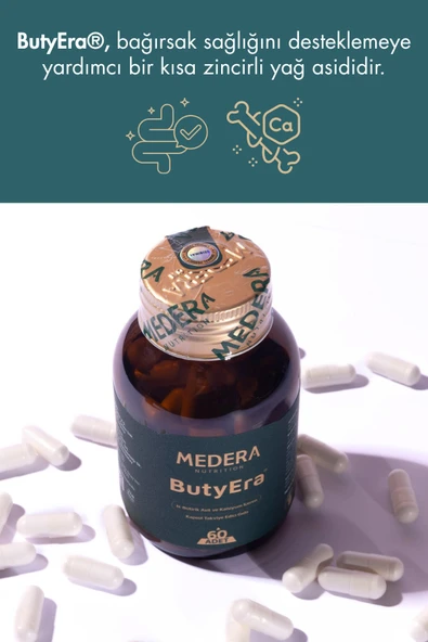 Medera Nutrition N-Bütirik Asit ve Kalsiyum İçeren Takviye Edici Gıda (Postbiyotik) - Resim 4