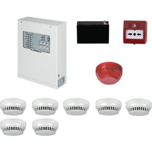 Teknim Konvansiyonel Sistem Yangın Alarm Seti 7 Li