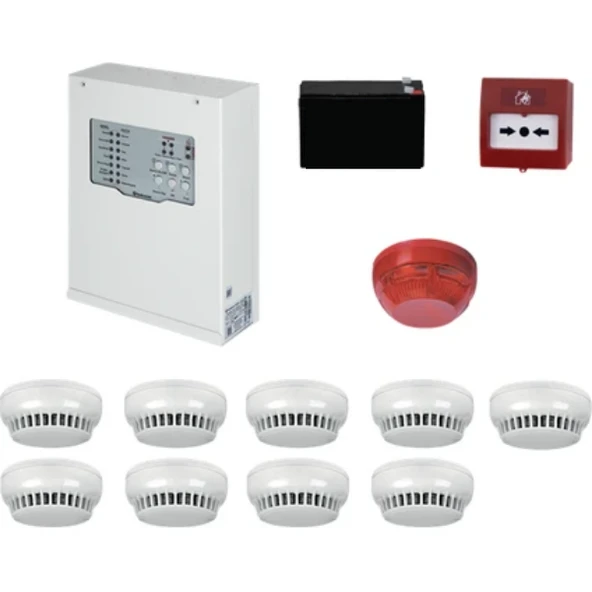 Teknim Konvansiyonel Sistem Yangın Alarm Seti 9 Lu ürün görseli