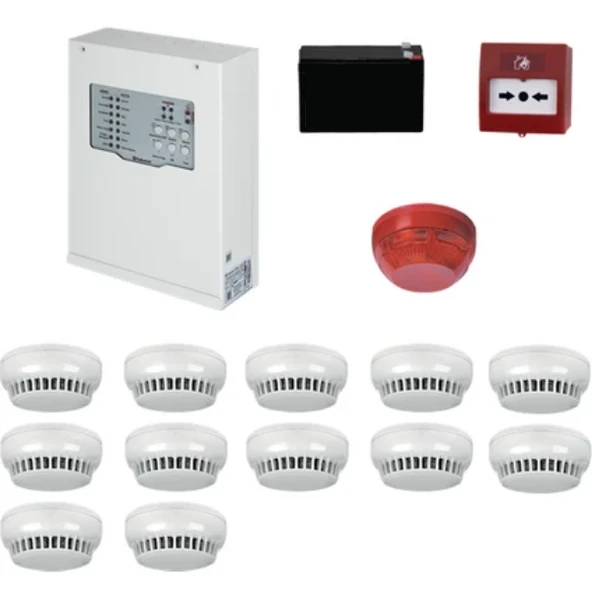 Teknim Konvansiyonel Sistem Yangın Alarm Seti 12 li