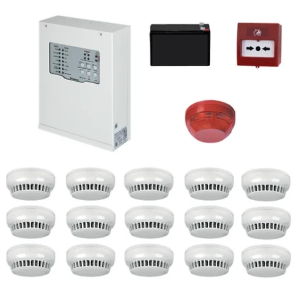 Teknim Konvansiyonel Sistem Yangın Alarm Seti 15 Li ürün görseli