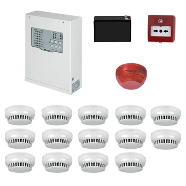 Teknim Konvansiyonel Sistem Yangın Alarm Seti 14 Lü ürün görseli