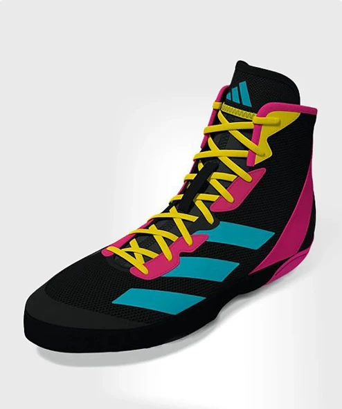 Adidas AdiZero Güreş Ayakkabısı Mavi-Pembe - Resim 3