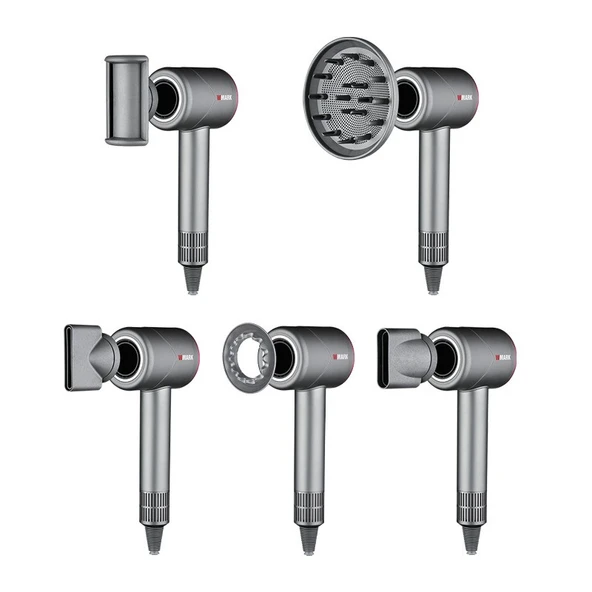 Saç Kurutma Ve Şekillendirme Turbo Motor 5 İn 1 Saç Kurutma Makinesi 1600w - Resim 4