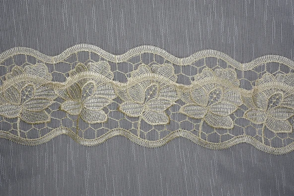 NAKIŞ 3 MODEL KREM KREM RENK TEK KANAT Hazır dikilmiş Pileli Fon Perde 300*260 cm - Resim 10