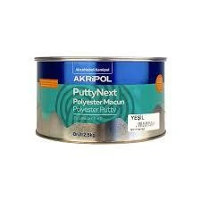 AKZO AKRİPOL PUTTYNEXT 3U1 POLYESTER MACUN YESİL BRÜT 2,5KG ürün görseli 1