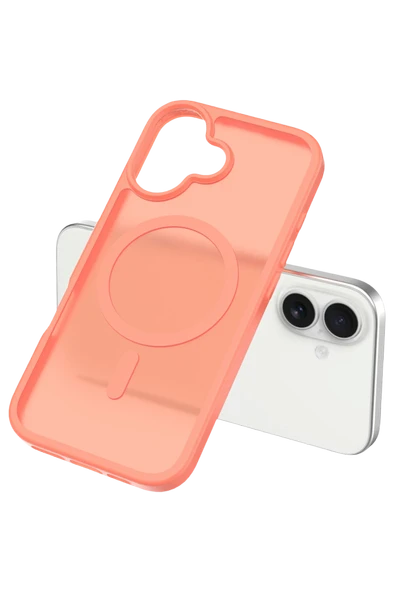 Apple iPhone 17 Jota Magsafe Kapak - Turuncu - Resim 2
