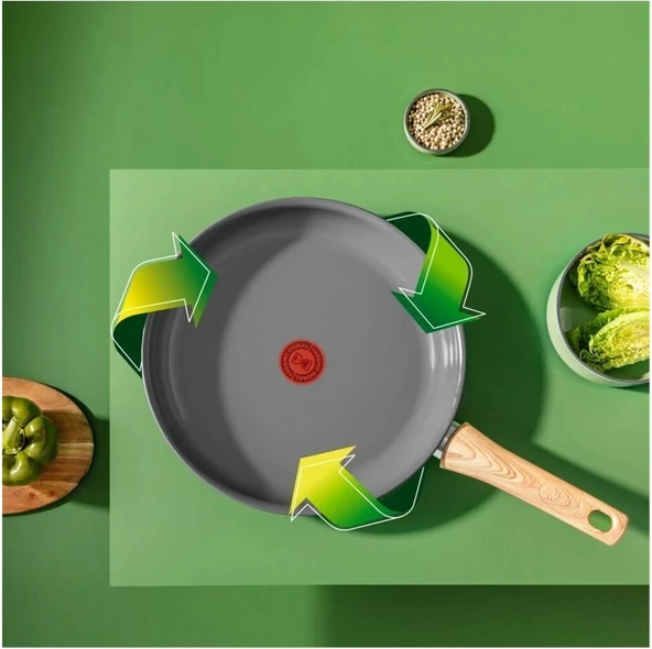 Tefal Ceramic Renew 30 cm Tava-2100129954 - Resim 2