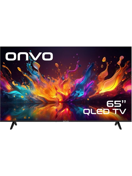 Onvo 65OVF9250UQ 65" 165 Ekran Uydu Alıcılı 4K Ultra HD Google Smart QLED TV ürün görseli 1