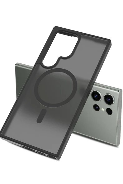 Samsung Galaxy S23 Ultra Jota Magsafe Kapak - Titan Gri - Resim 5