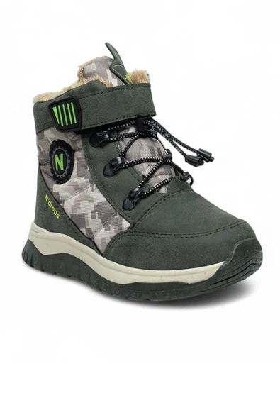 Celira Ndr İçi Kürklü Kaymaz Haki Suya Dayanıklı Erkek Çocuk Bot - Resim 4